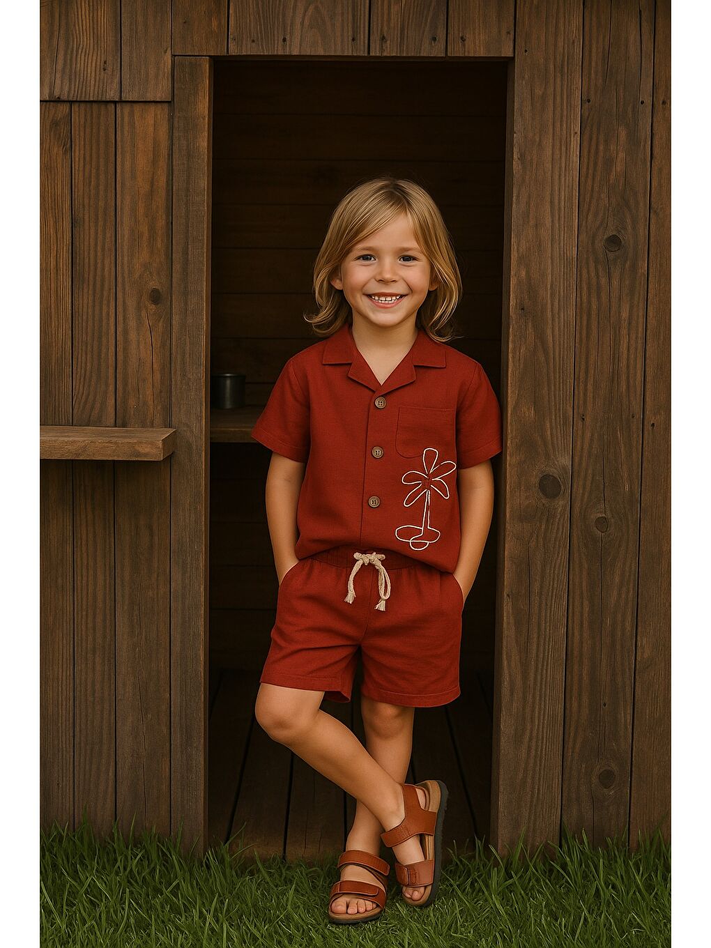 Turuncu Boys Erkek Çocuk Takım 2-5 Yaş Oranj