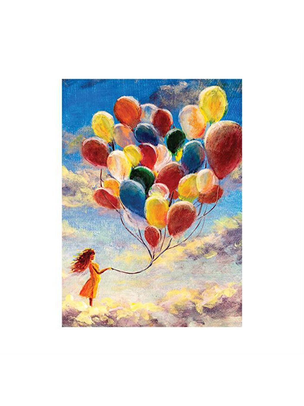 Blue Focus Karışık 1000 Parça Puzzle - Uçan Balonlar (Flying Balloons)