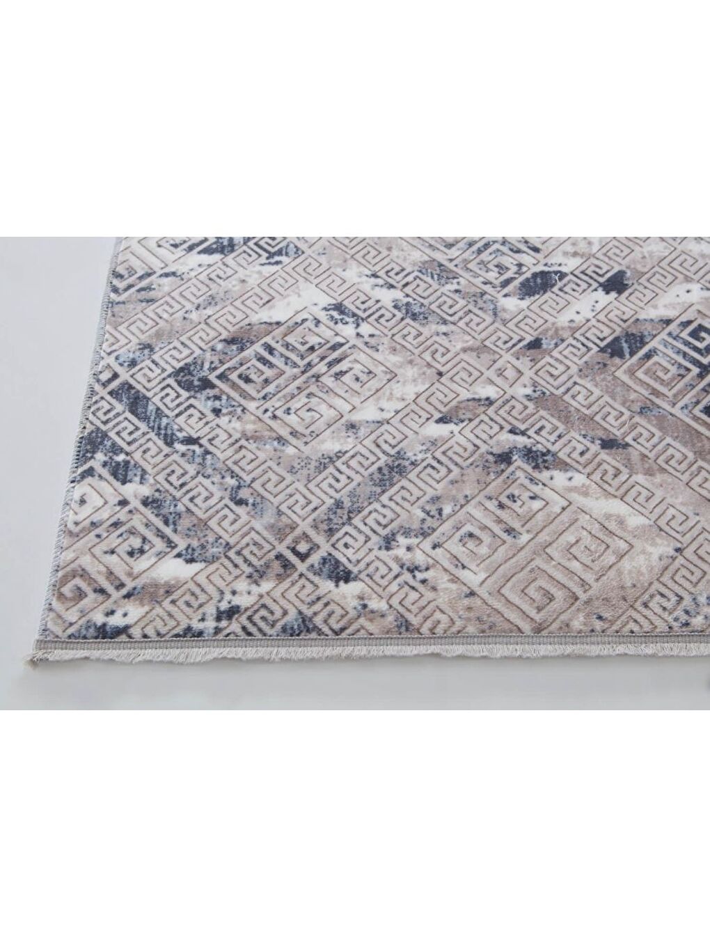 Kaymaz Taban Halı Püsküllü 120x180 Lois Mavi-2