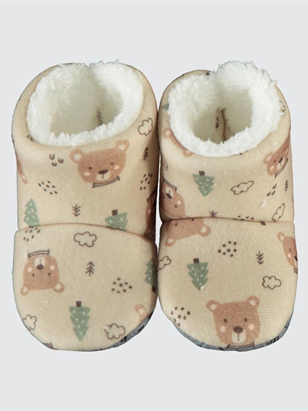 Girls Digital Ayıcık Baskılı 18-26 Numara Panduf - Gri20-24