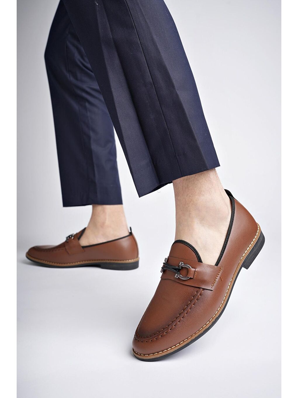Kahverengi M7702 Erkek Günlük Klasik Casual Ayakkabı-1