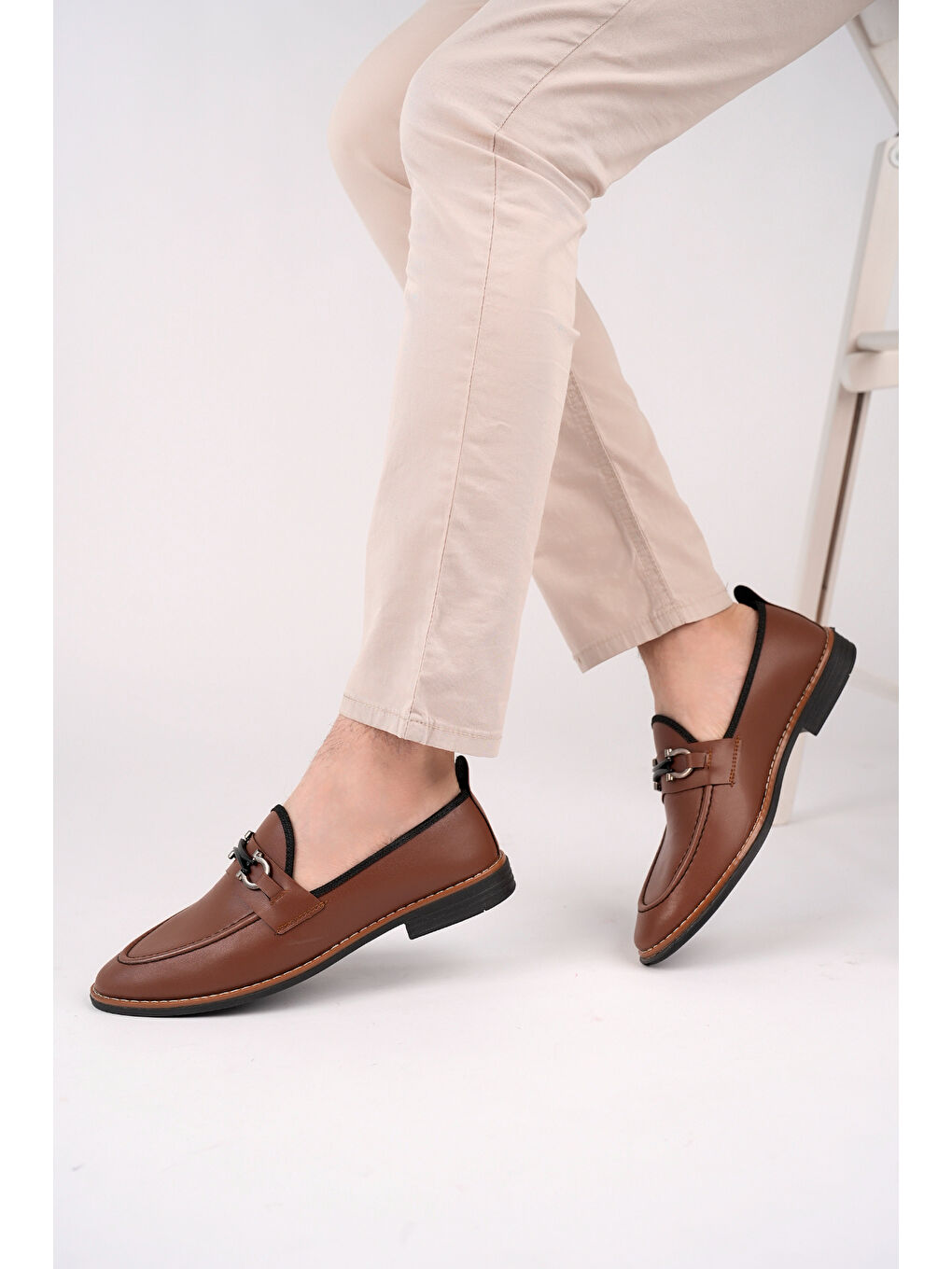 Kahverengi M7702 Erkek Günlük Klasik Casual Ayakkabı-6