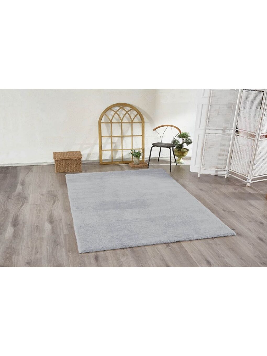 Kürk Halı 160X220 Gri-1