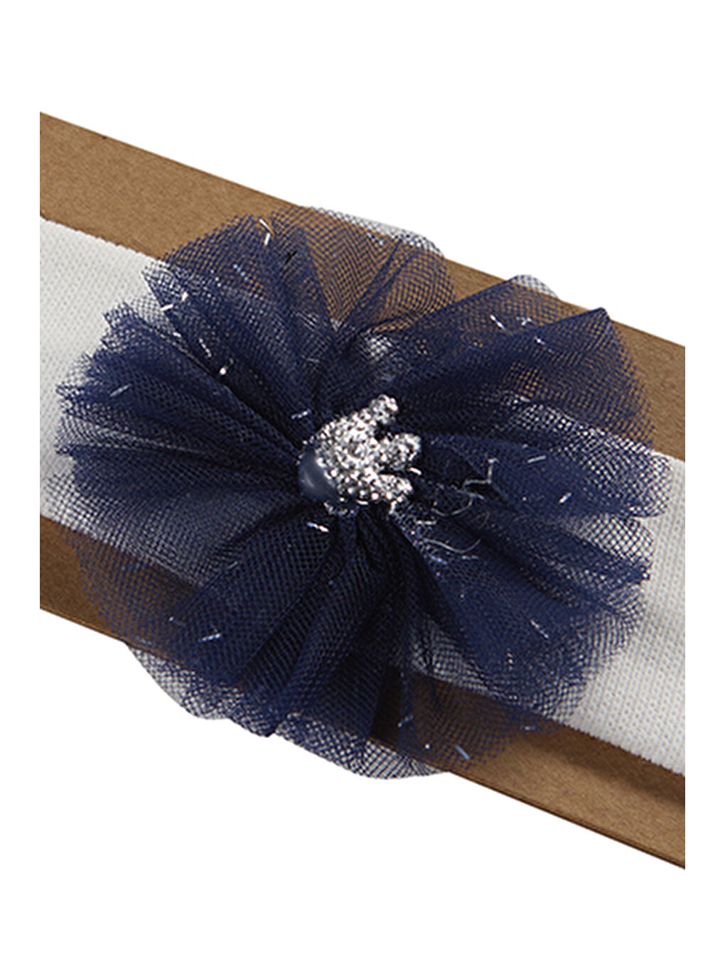 Kız Çocuk Tüllü Saç Bandı Lacivert-1