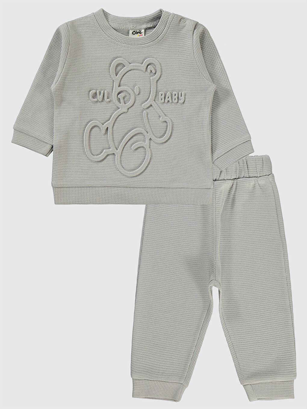 Baby Erkek Bebek Takım 6-18 Ay Gri