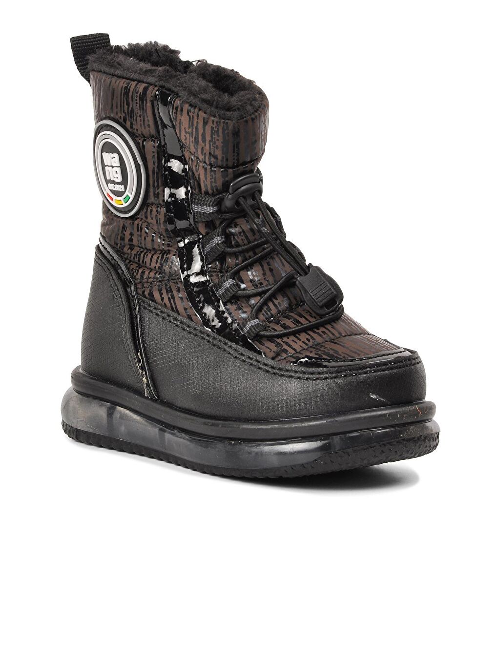 Yelets Bebek Siyah İçi Kürklü Su İtici Bebek Kar Botu-2