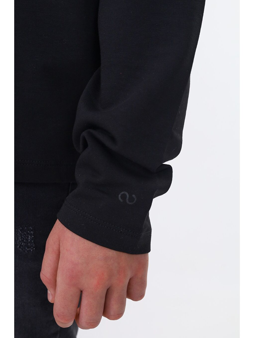 Siyah Erkek Çocuk Baskılı Tişört-1