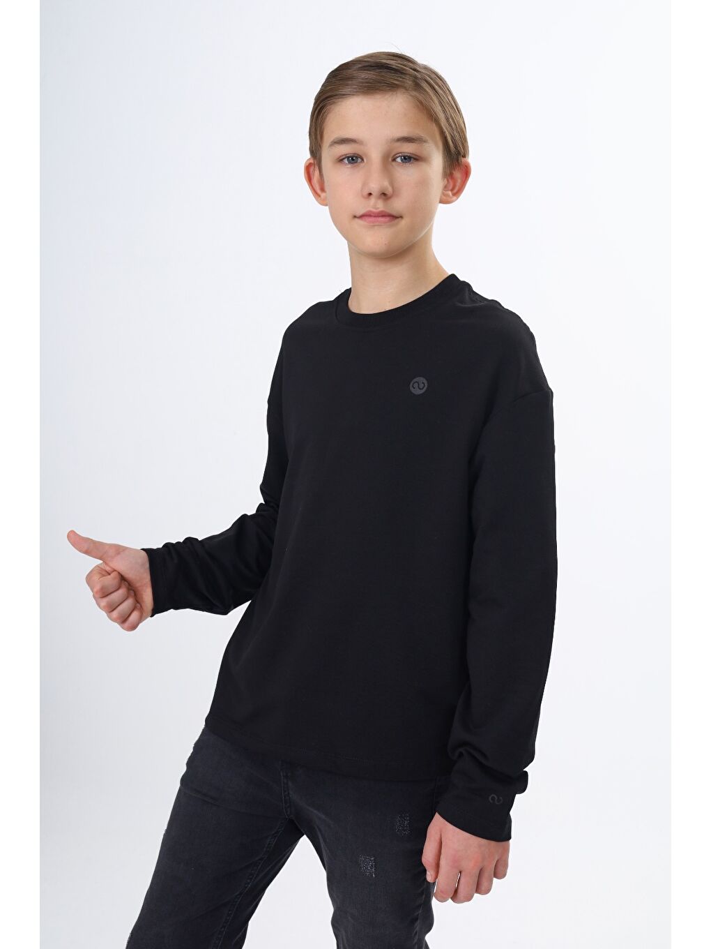 Siyah Erkek Çocuk Baskılı Tişört-3