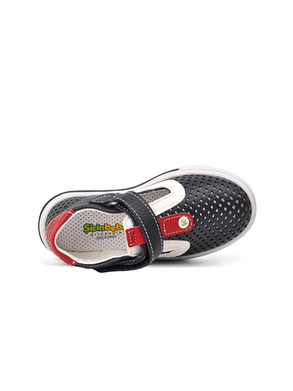 Lacivert Cırtlı Ortopedik Erkek Çocuk Sandalet 2234-4