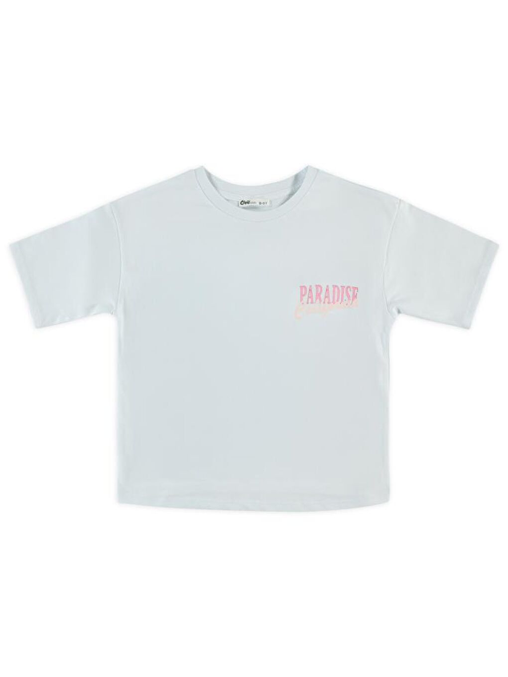 Girls Palmiye Baskılı 10-13 Yaş Tişört - Beyaz13-14 Yaş