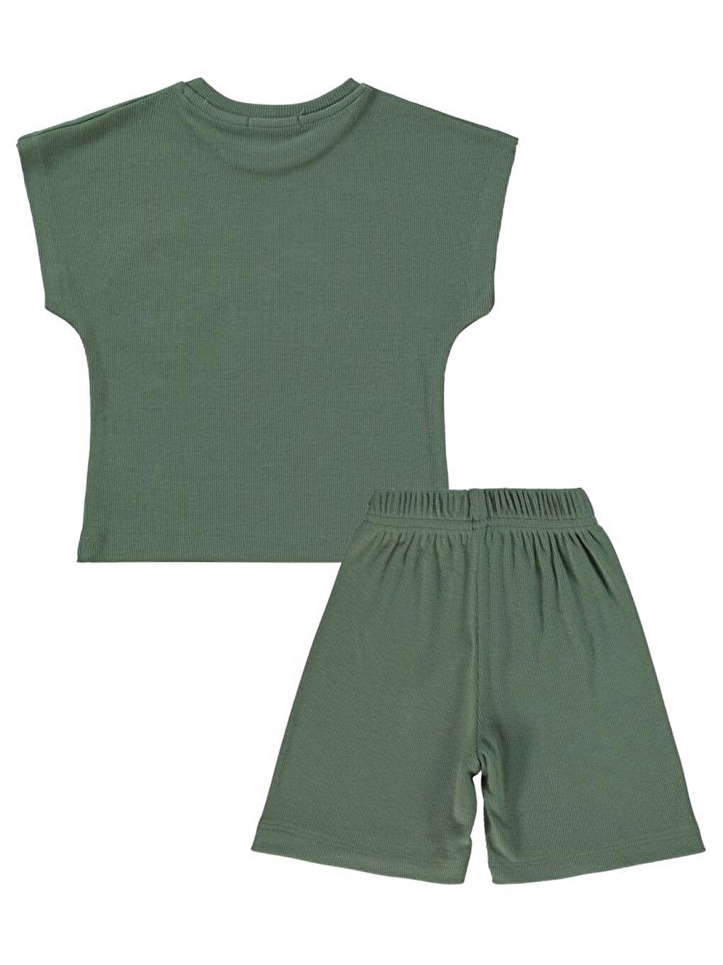 Boys Yarasa Kol Palmiye Nakışlı 2-5 Yaş Takım - Haki2-3 Yaş-2