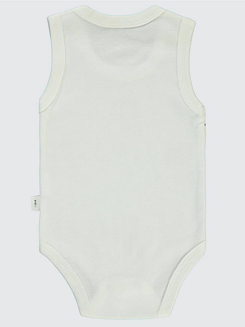 Baby Ayıcık Empirme Baskılı Sfr.Kol1-36 Ay Çıtçıtlı Badi - Ekru 18-24 Ay-1