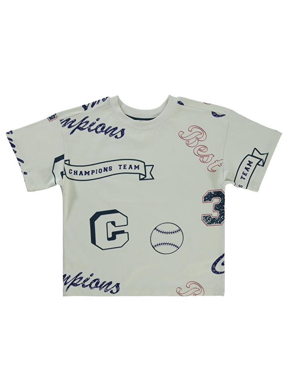 Boys Champıons Emprime 10-13 Yaş Tişört - Lacivert12-13 Yaş-1