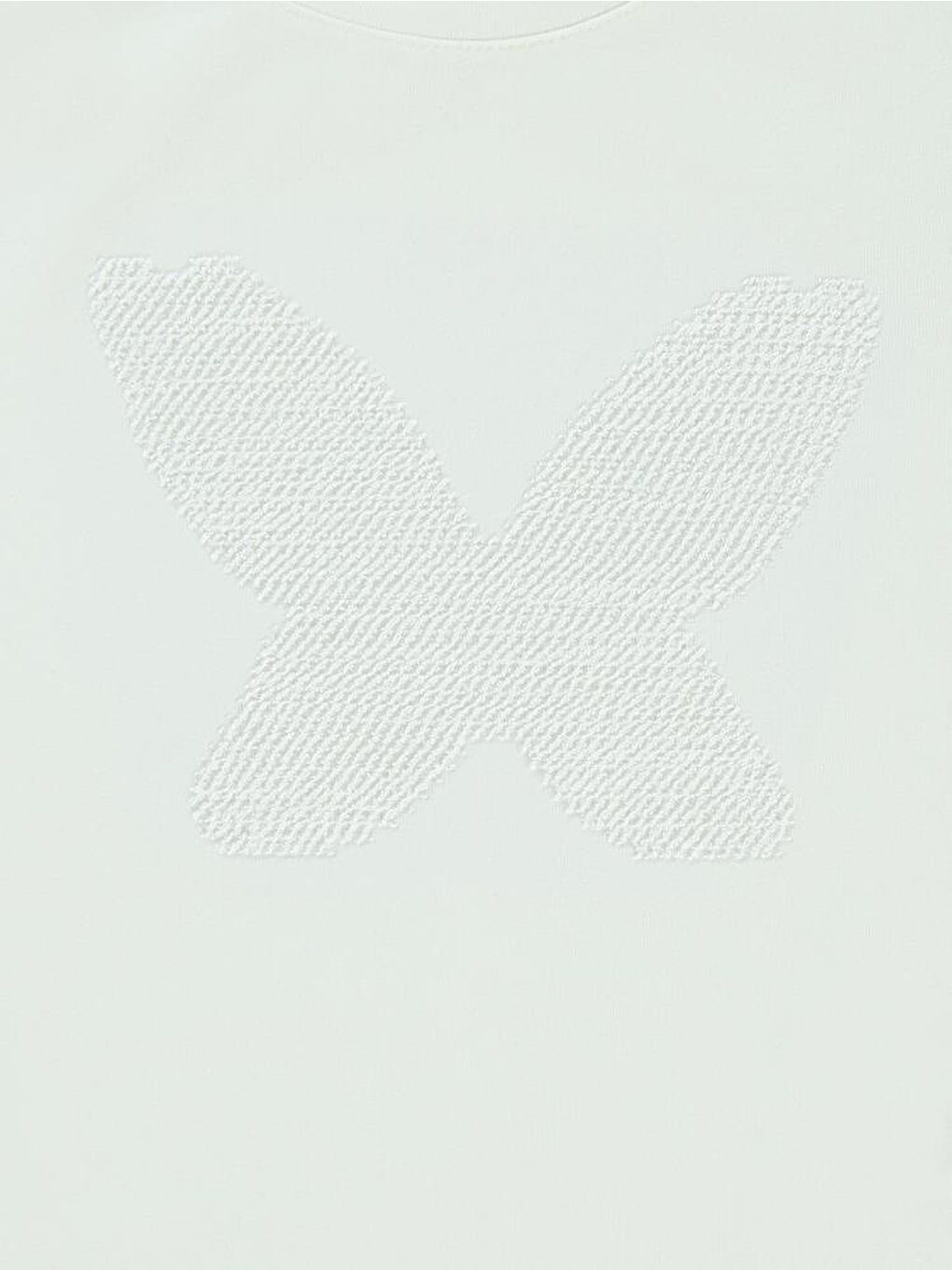 Girls Kelebek Nakışlı 2-5 Yaş Tişört - Ekru4-5 Yaş-1