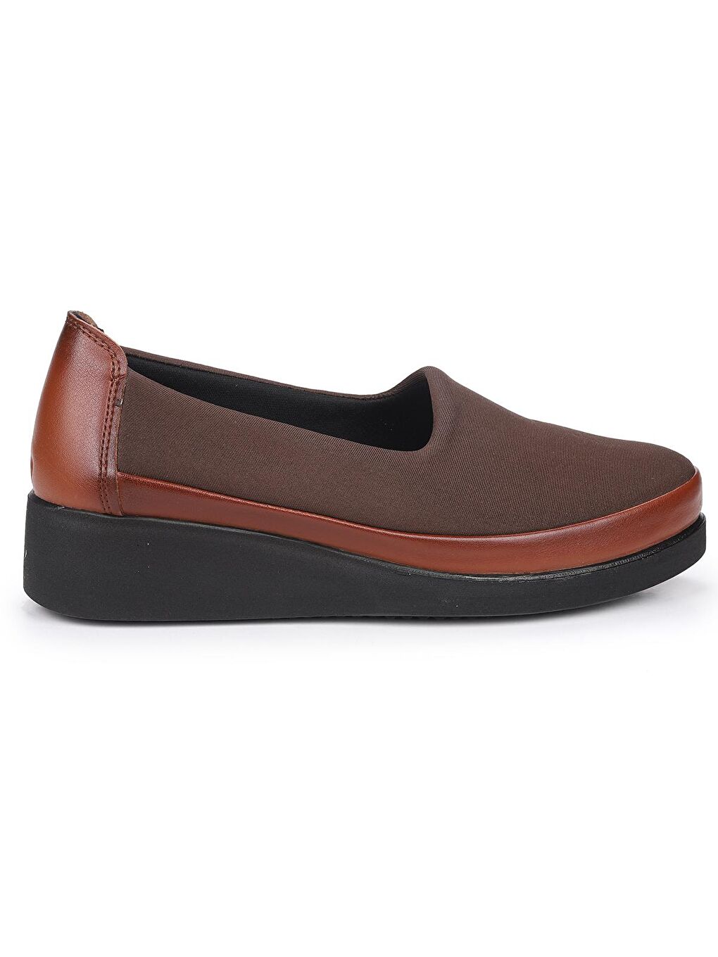 Kahverengi Rahat Konfor Özel Topuk Jeli Anne Günlük Ayakkabı D 509-3