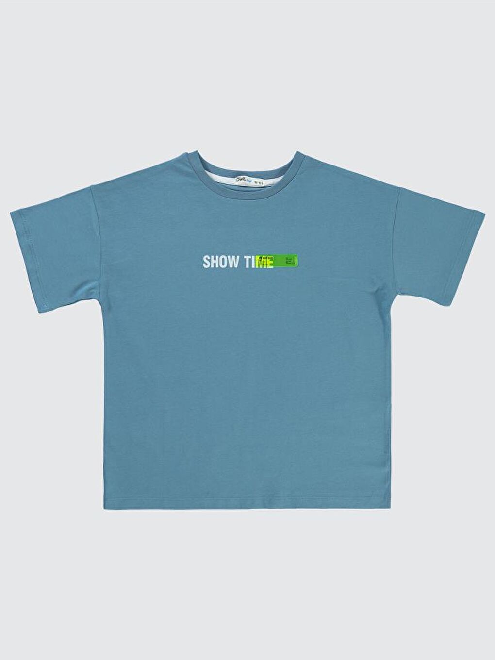 İndigo Boys Show Time Baskılı 10-13 Yaş Tişört - Mavi 11-12 Yaş-2