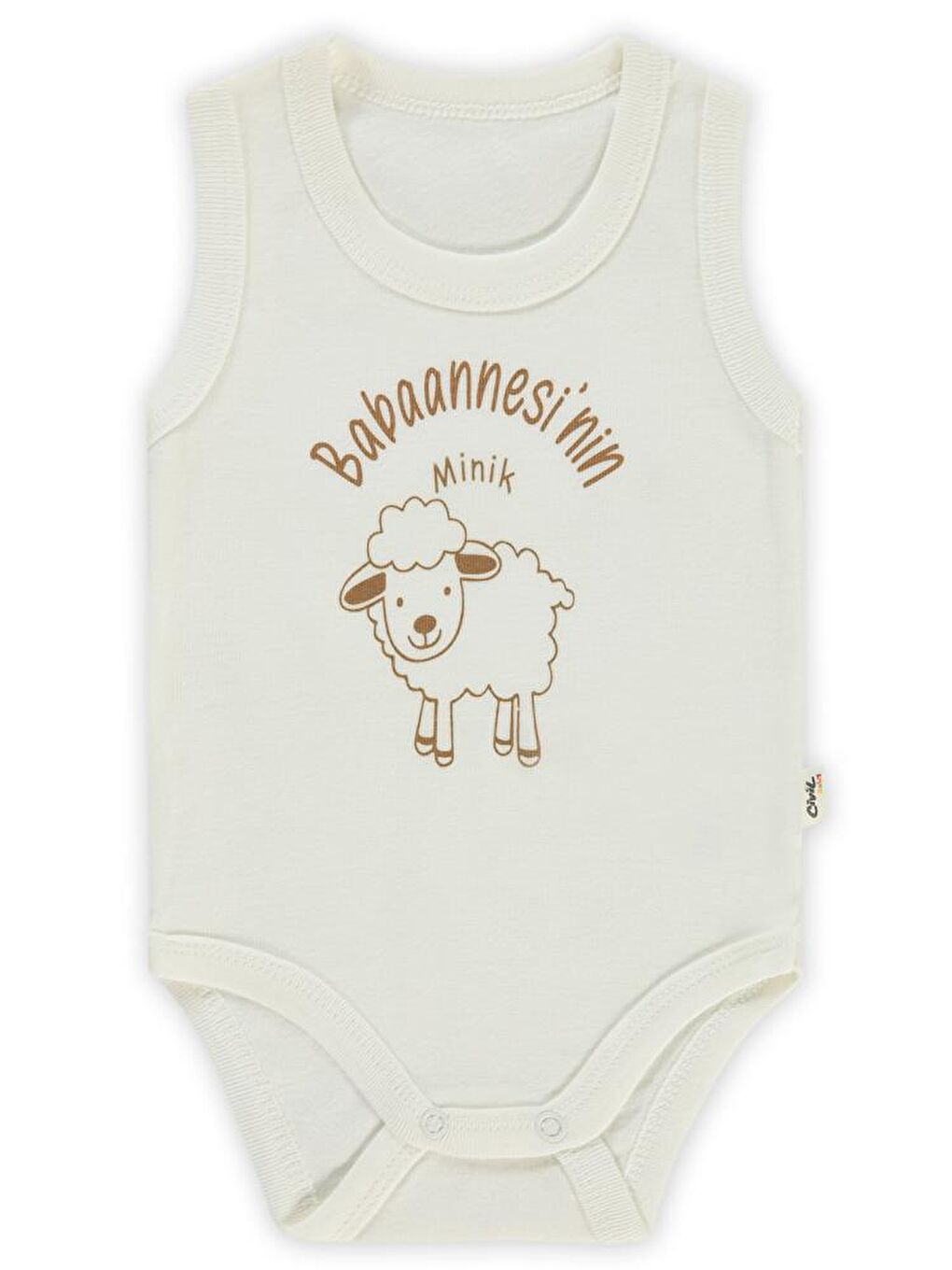 Baby Babaannesi'Nin Minik Kuzusu Sfr.Kol1-36 Ay Çıtçıtlı Badi - Ekru 6-9 Ay