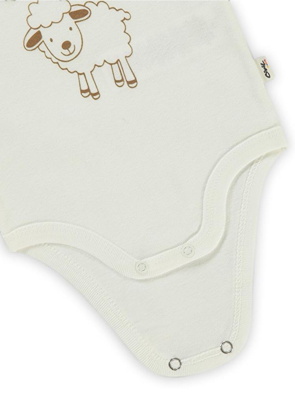 Baby Babaannesi'Nin Minik Kuzusu Sfr.Kol1-36 Ay Çıtçıtlı Badi - Ekru 6-9 Ay-1