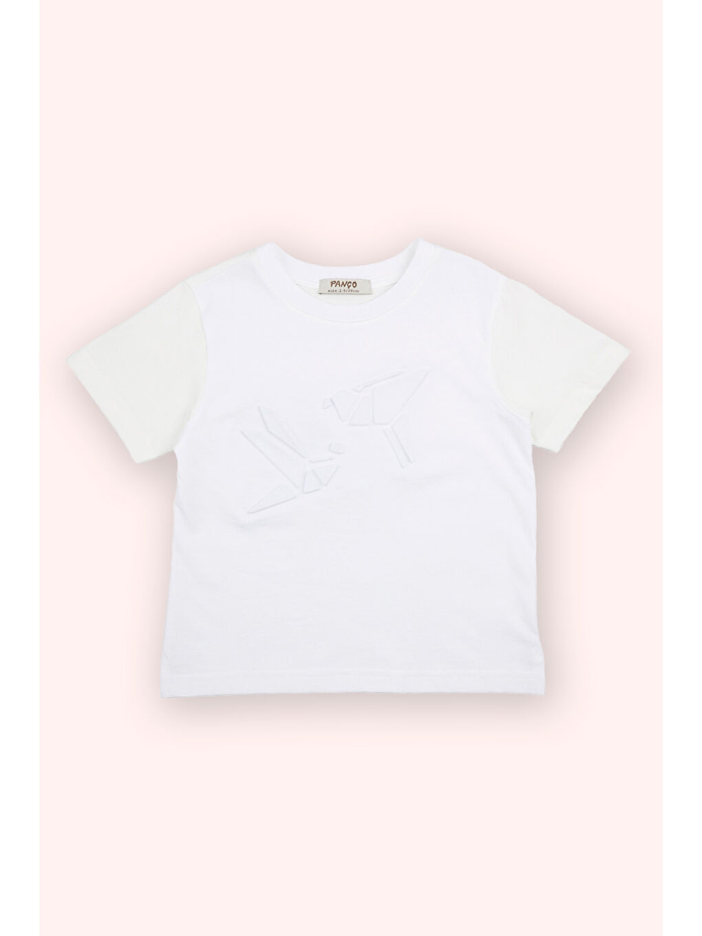 Erkek Bebek Kısa Kollu Beyaz Tişört