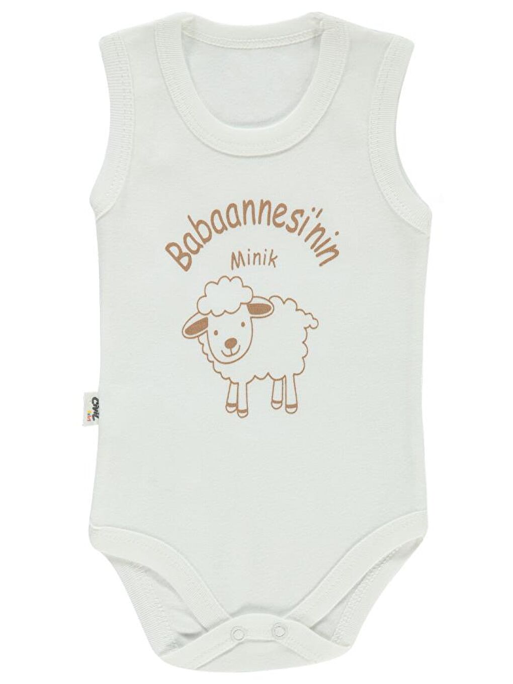 Baby Babaannesi'Nin Minik Kuzusu Sfr.Kol1-36 Ay Çıtçıtlı Badi - Ekru 6-9 Ay-3