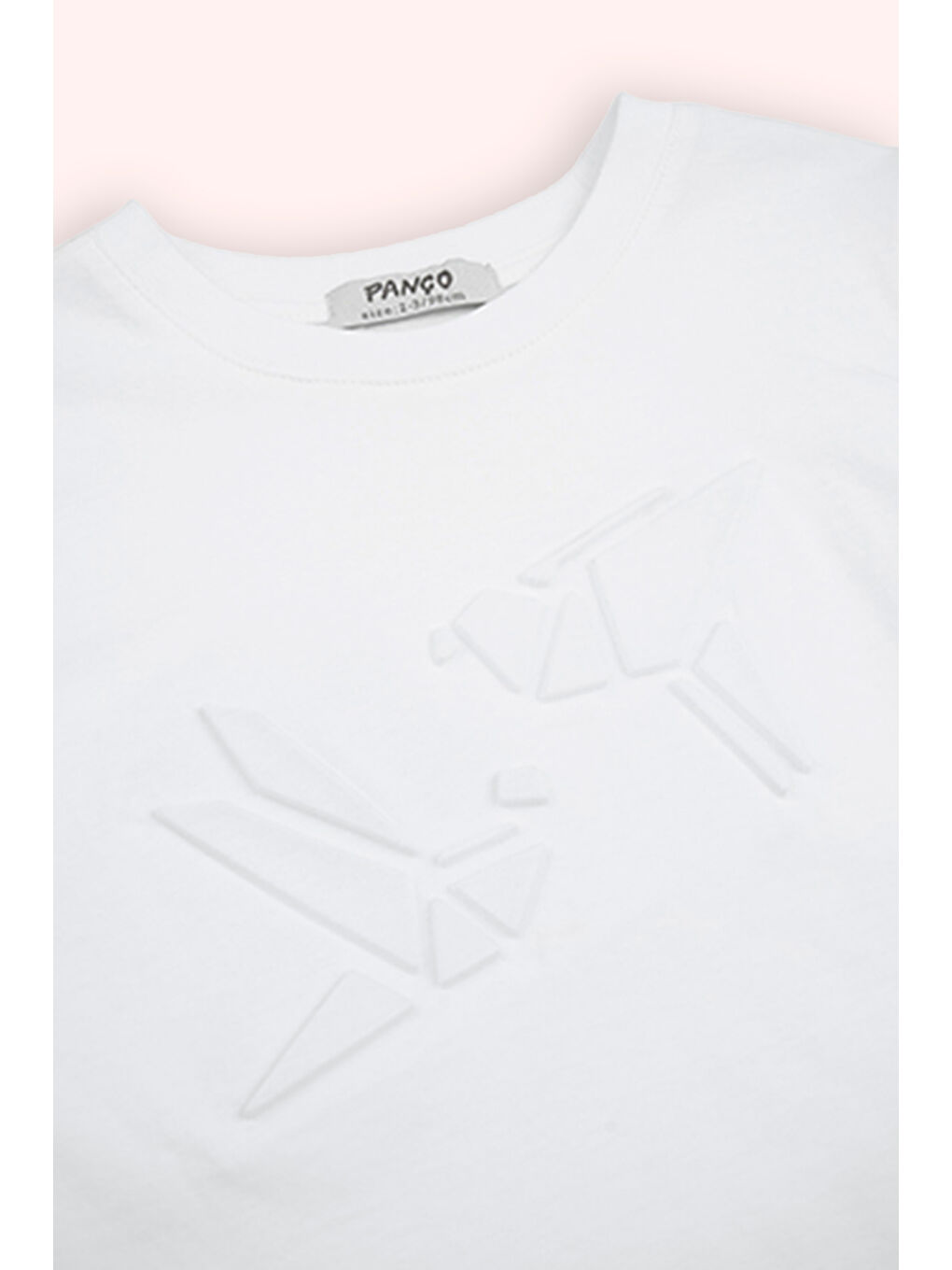 Erkek Bebek Kısa Kollu Beyaz Tişört-1