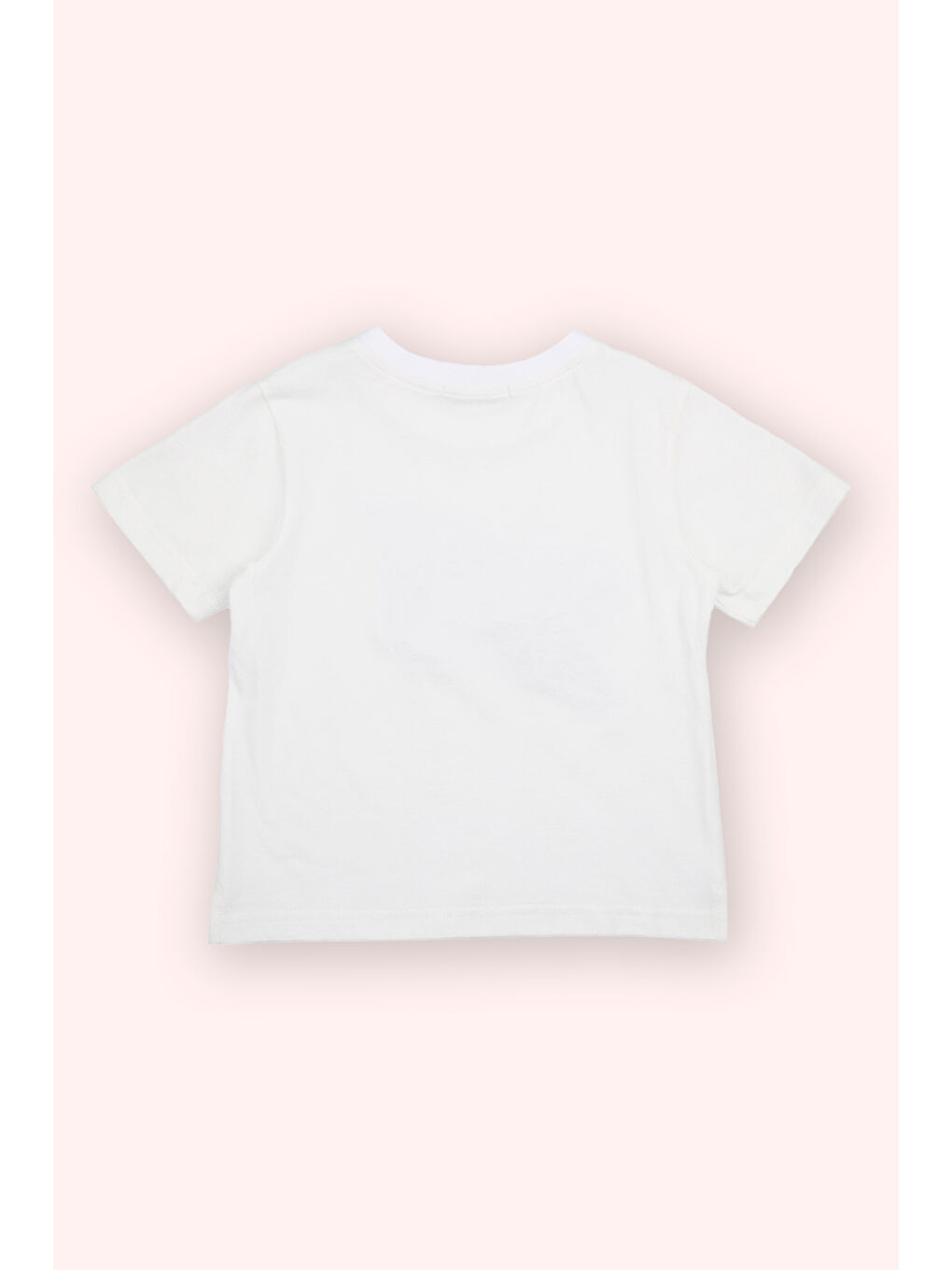 Erkek Bebek Kısa Kollu Beyaz Tişört-2
