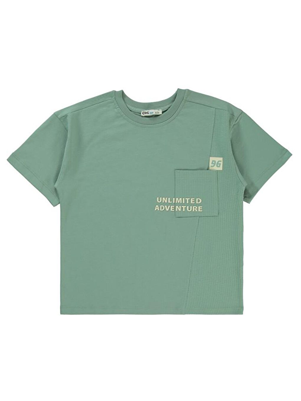 Boys Adventure Baskılı 10-13 Yaş Tişört - Haki11-12 Yaş-1