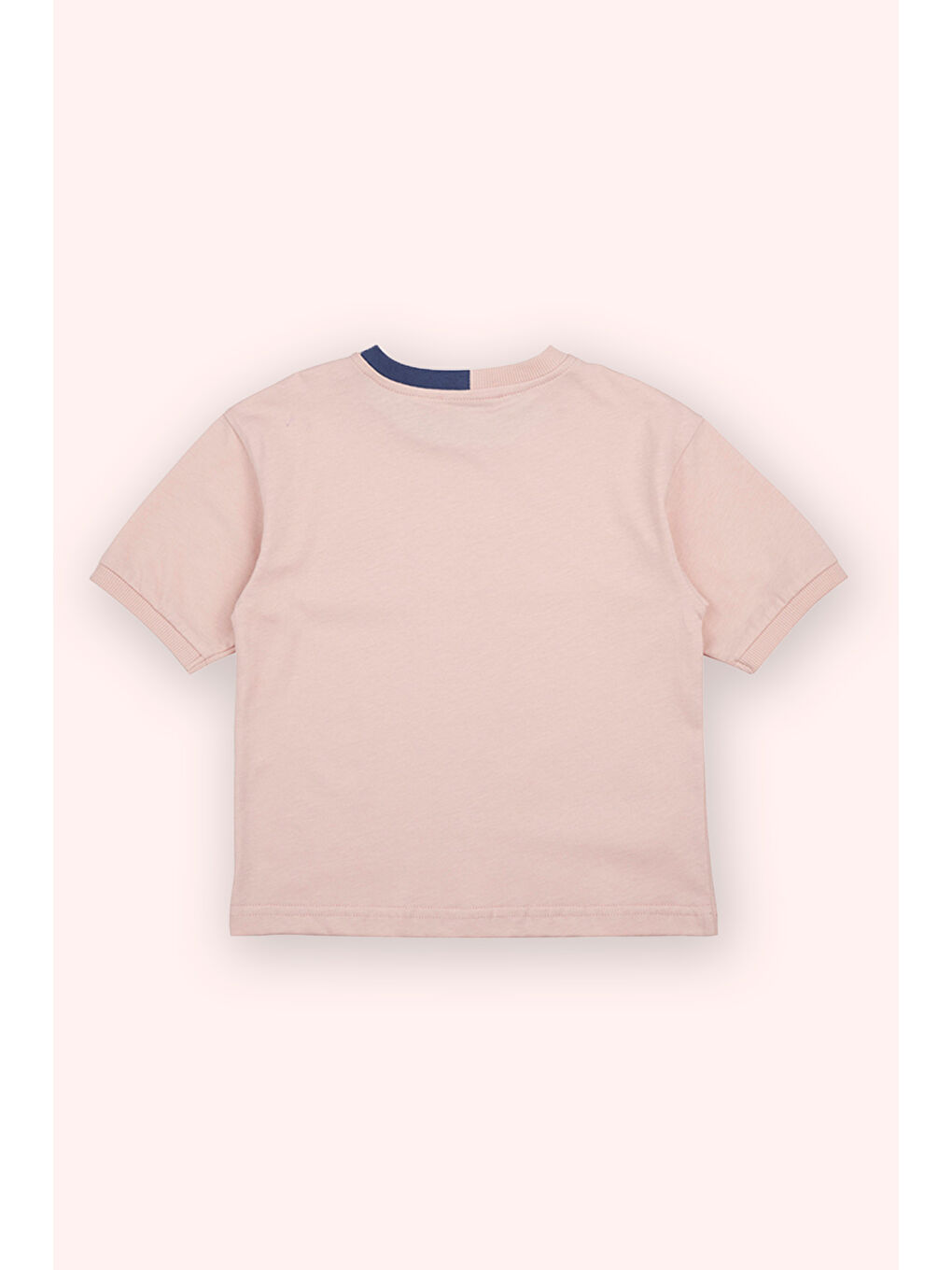 Erkek Bebek Kısa Kollu Pembe Tişört-1