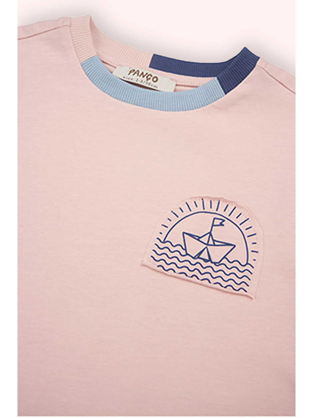 Erkek Bebek Kısa Kollu Pembe Tişört-2