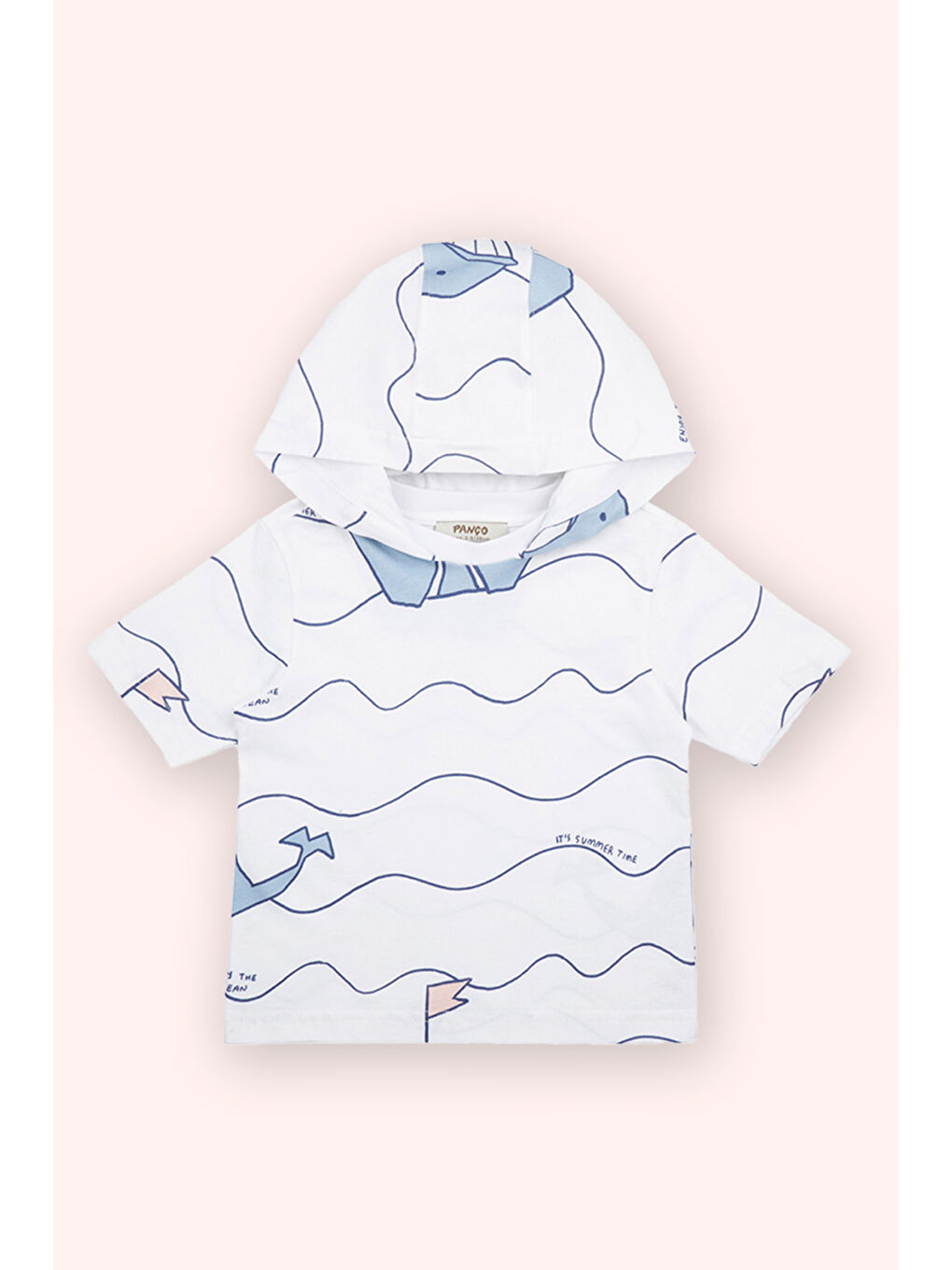 Erkek Bebek Baskılı Beyaz Tişört