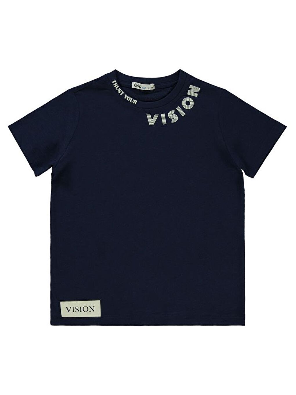 Boys Vısıon Baskılı 10-13 Yaş Tişört - Lacivert13-14 Yaş-1