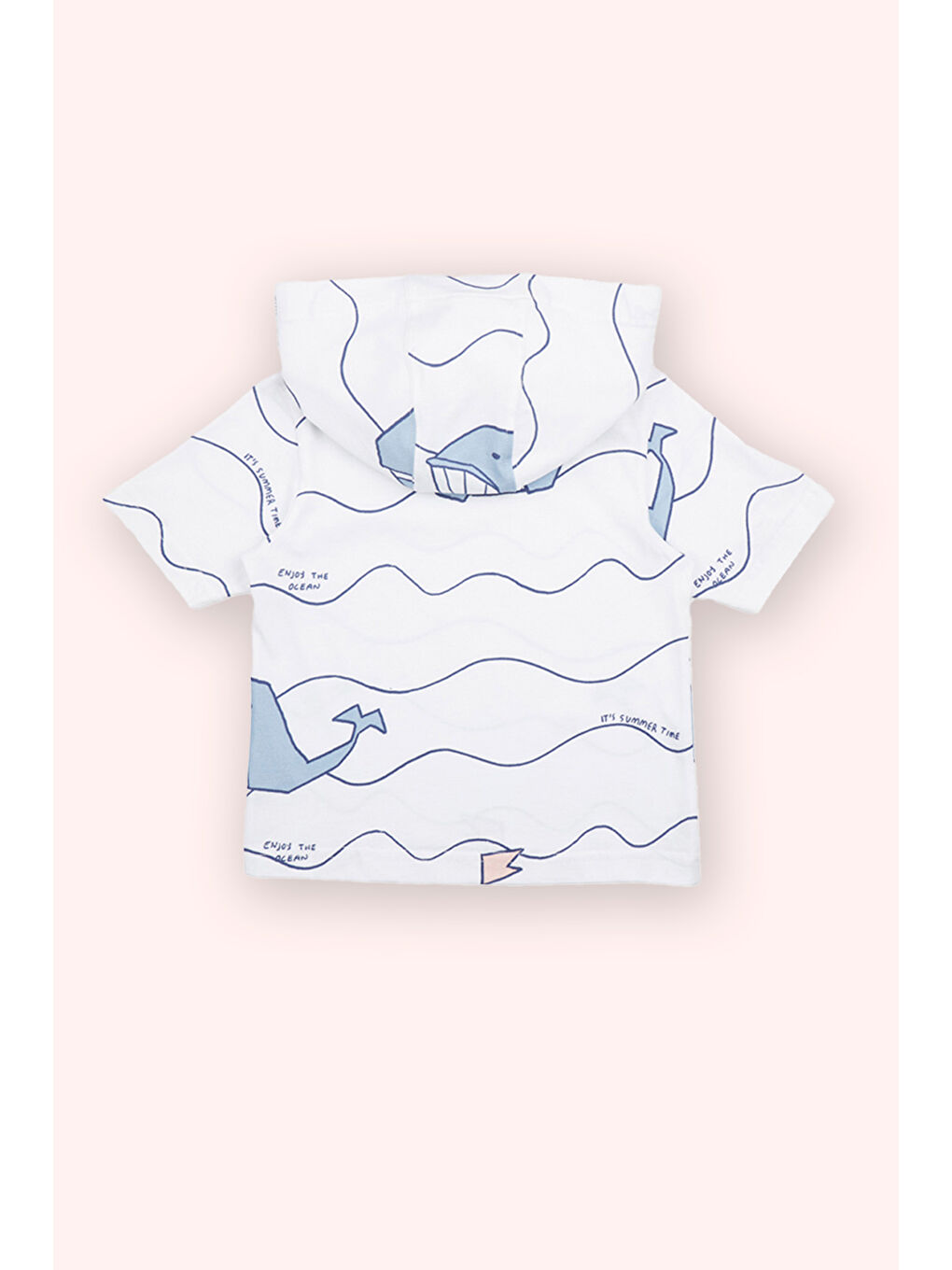 Erkek Bebek Baskılı Beyaz Tişört-2