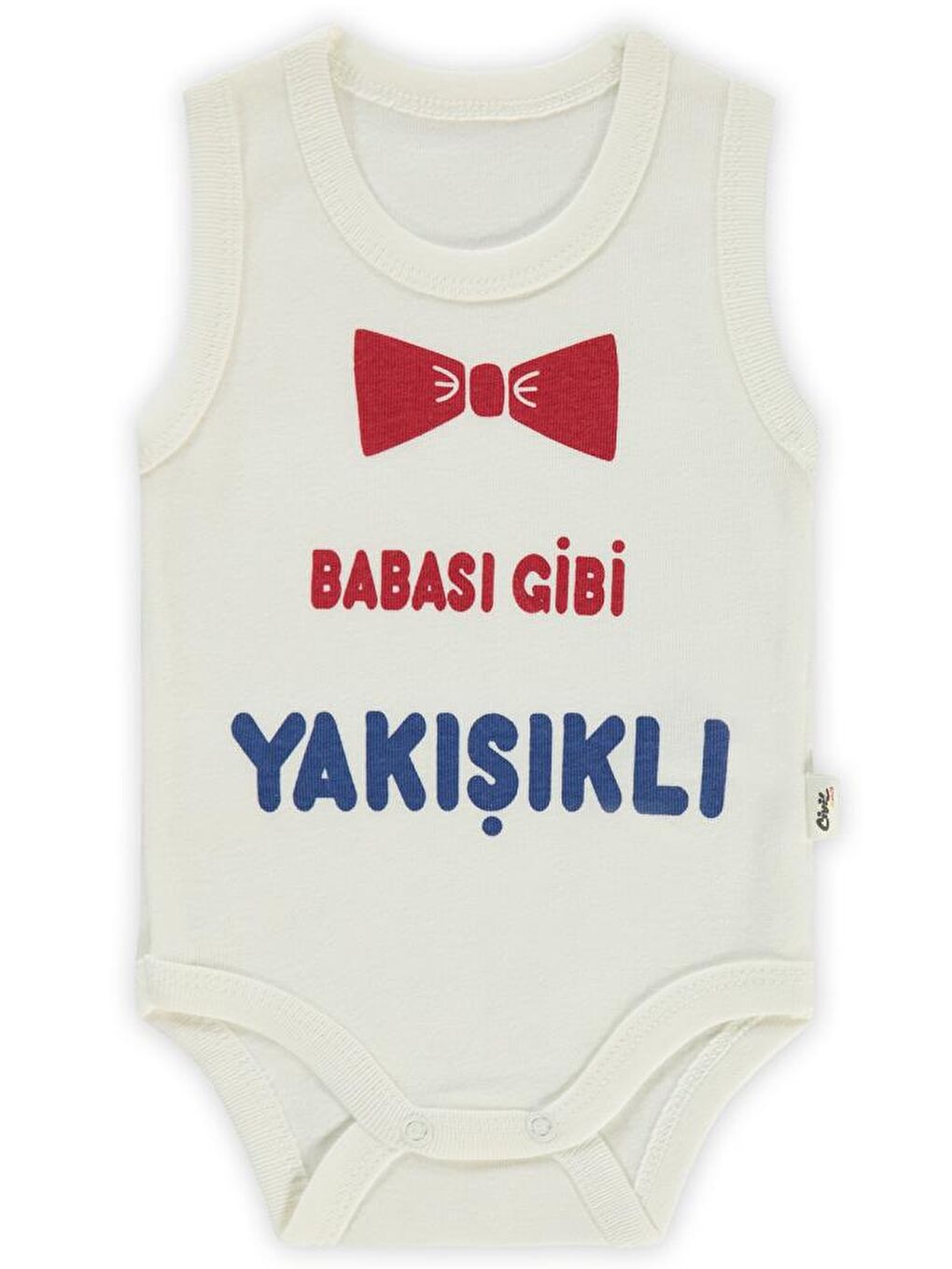 Baby Babası Gibi Yakışıklı Baskılı Sfr.Kol1-36 Ay Çıtçıtlı Badi - Ekru 18-24 Ay-1