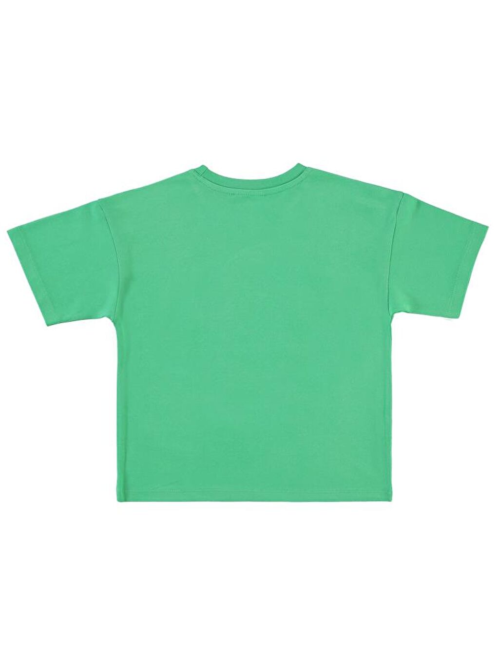 Düz 3-9 Yaş Tişört - Yeşil 3-4 Yaş