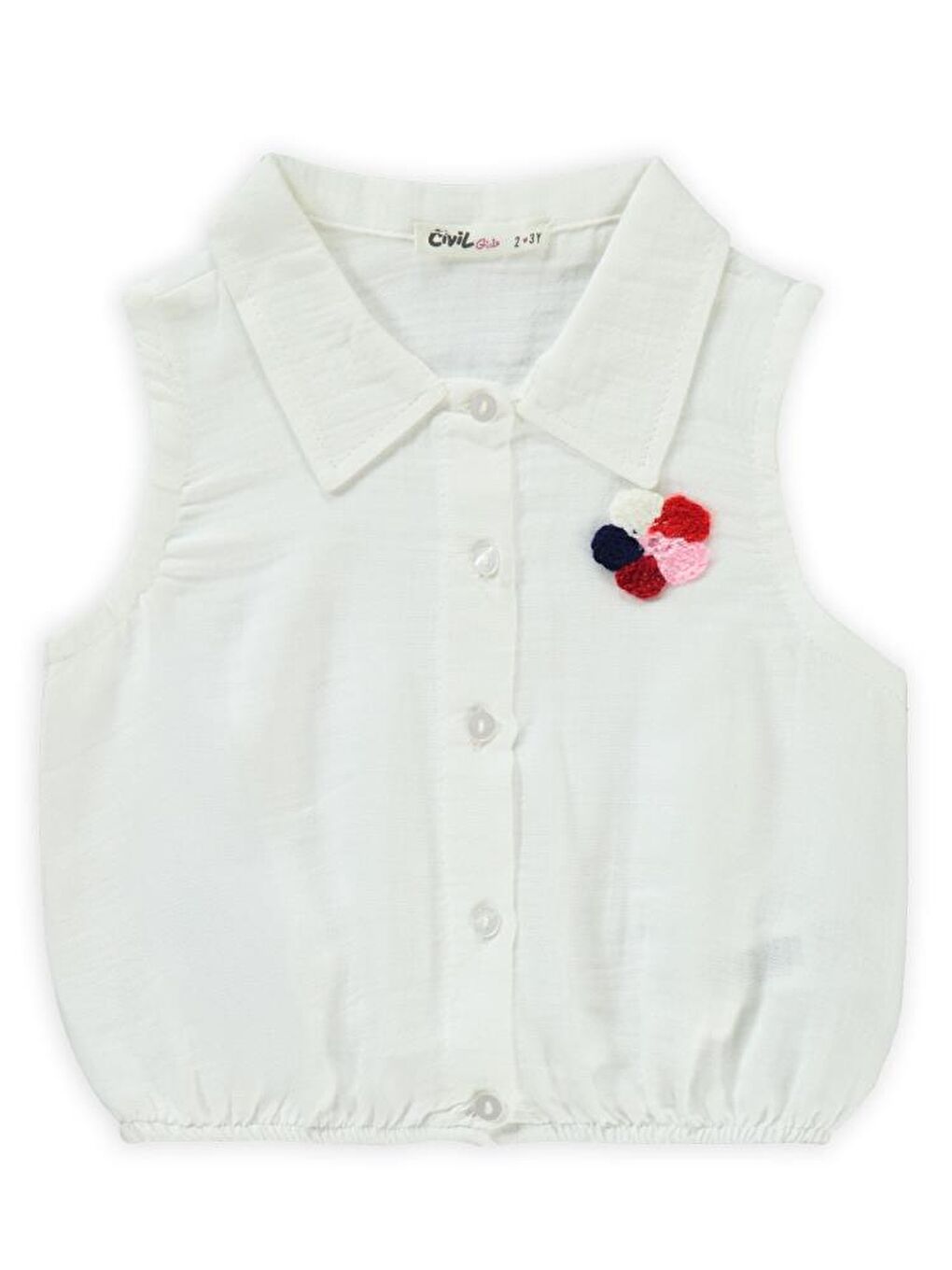 Girls Papatya Baskılı 2-5 Yaş Takım - Kırmızı 2-3 Yaş-1