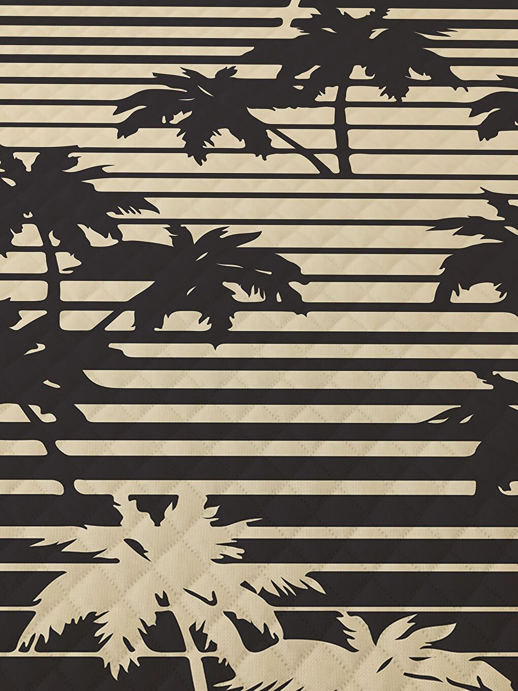 Karışık Yaprak Desen Çift Kişilik Baskılı Pike  (200x220 Cm)-1