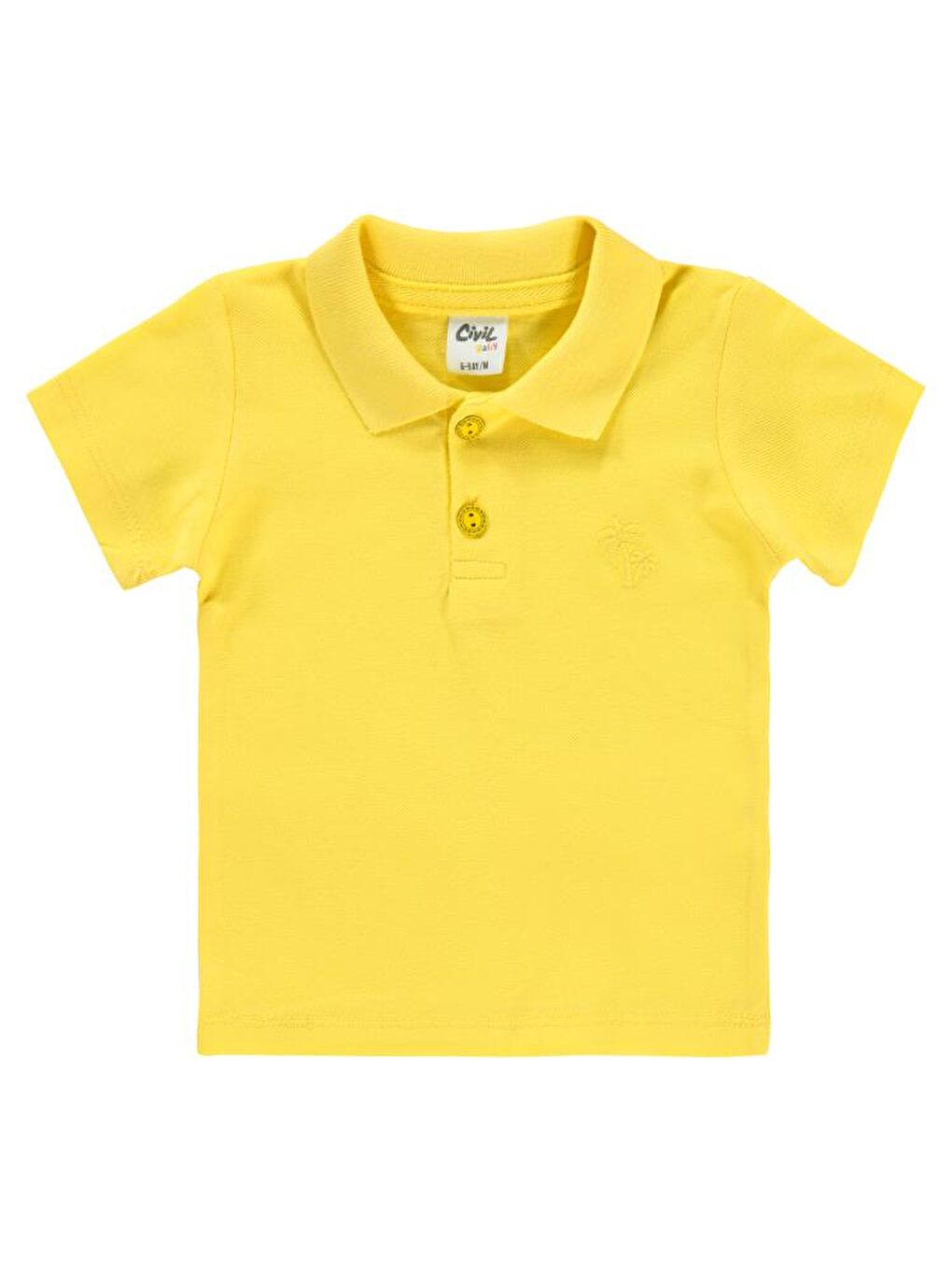 Baby Palmiye Nakışlı 6-18 Ay Tişört - Sarı9-12 Ay