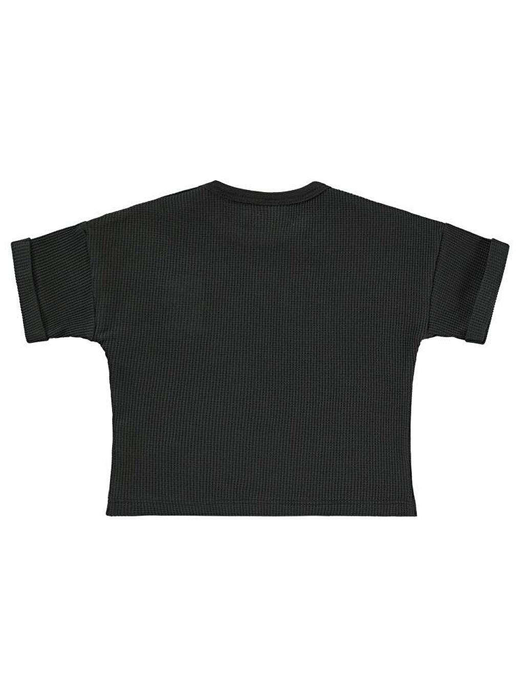 Antrasit Baby Mobil Aksesuarlı 6-18 Ay Tişört - Gri 6-9 Ay