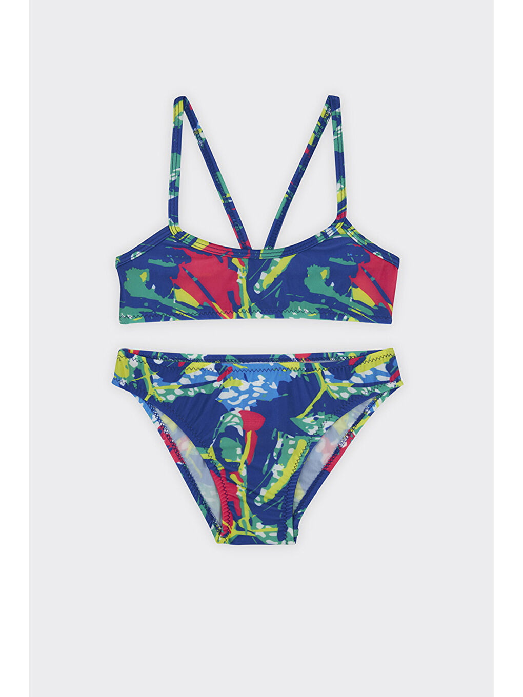 Karışık Kız Çocuk Çok Renkli Bikini