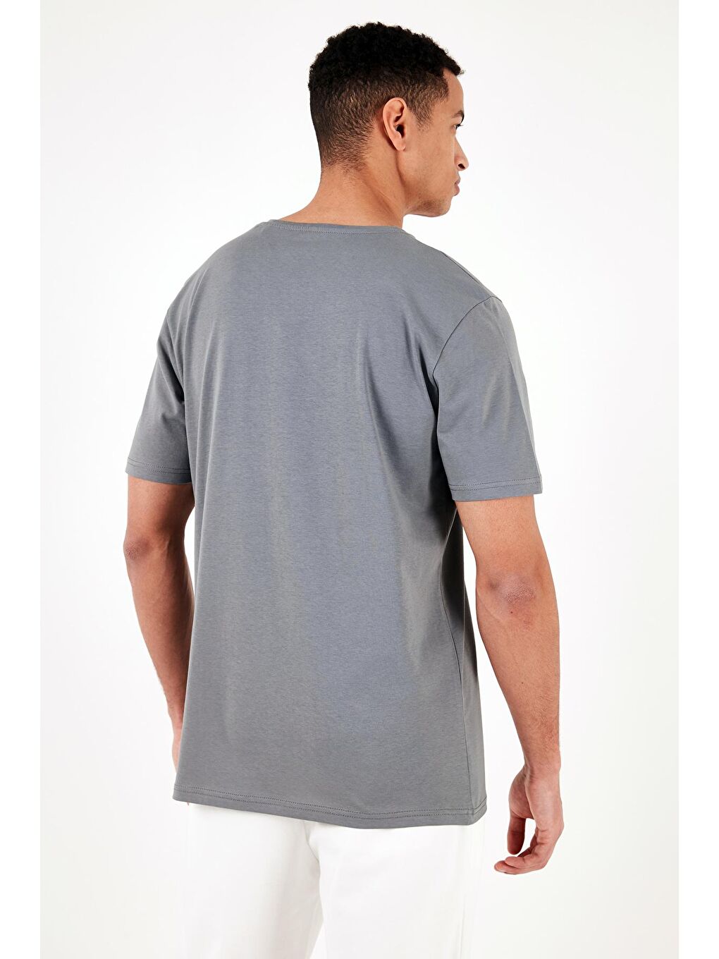 Buratti Haki % 100 Pamuk Regular Fit Bisiklet Yaka T Shirt 5902622 - 5