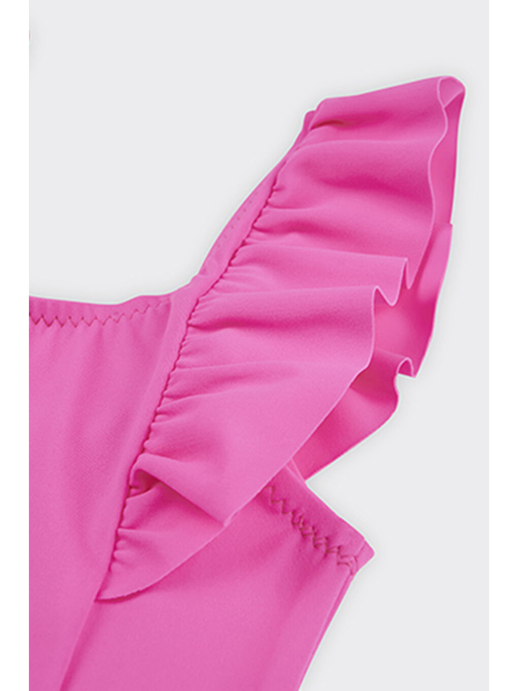 Kız Çocuk Fırfır Detaylı Pembe Mayo-2