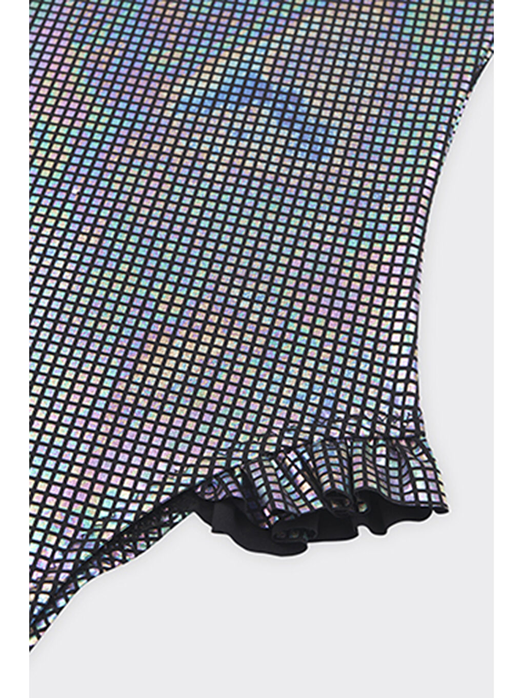 Karışık Kız Çocuk Pul Desenli Mayo-2