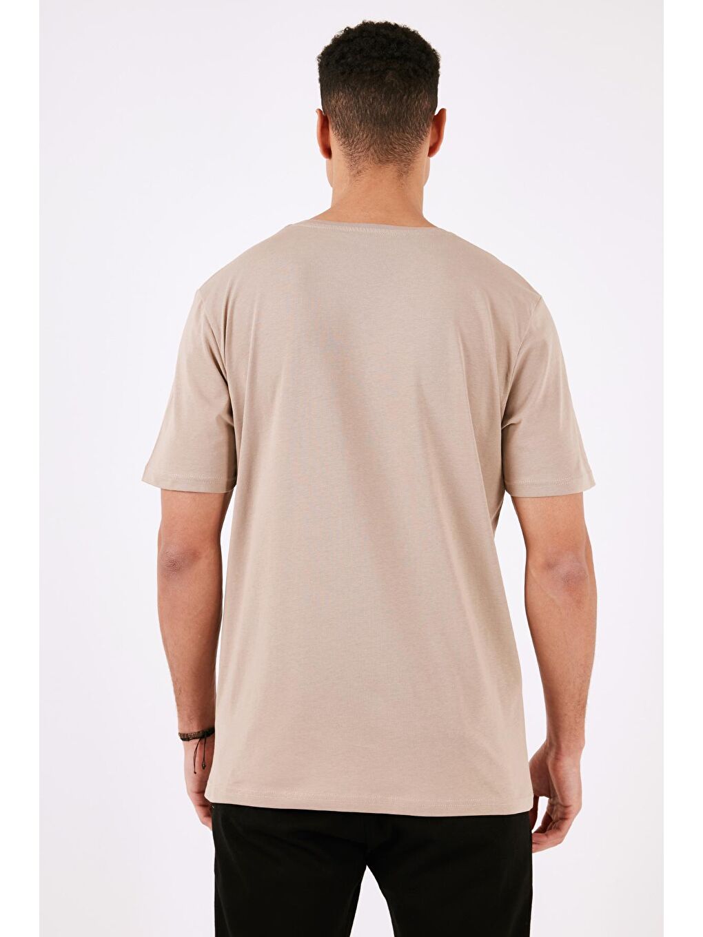 Buratti Kahverengi % 100 Pamuk Regular Fit Bisiklet Yaka T Shirt 5902622 - 5