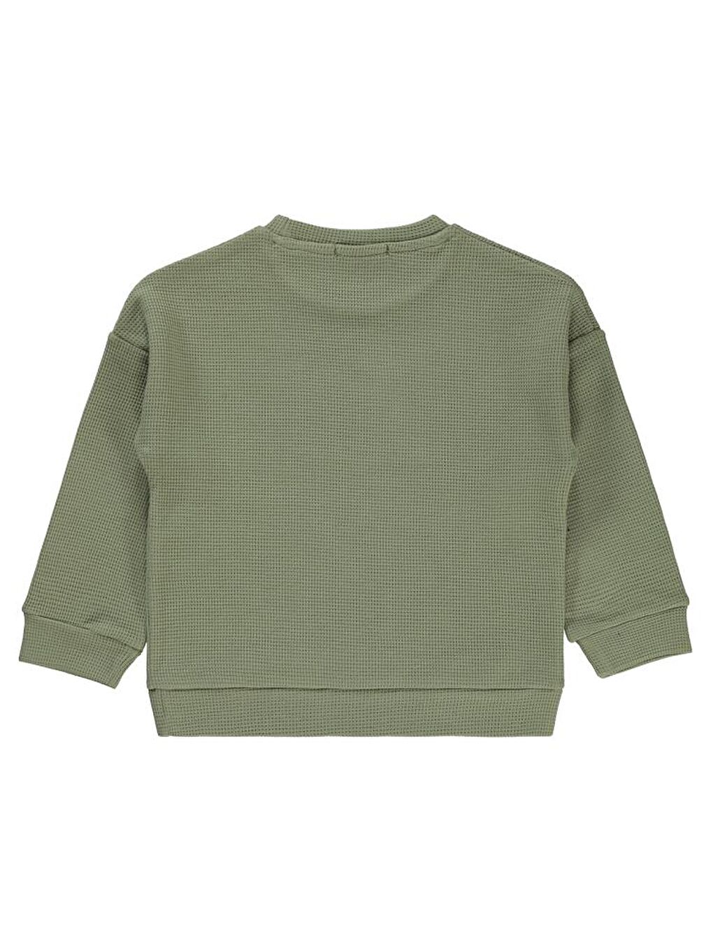 Boys Beli Üçgen Armalı 2-5 Yaş Sweatshirt - Haki2-3 Yaş-2