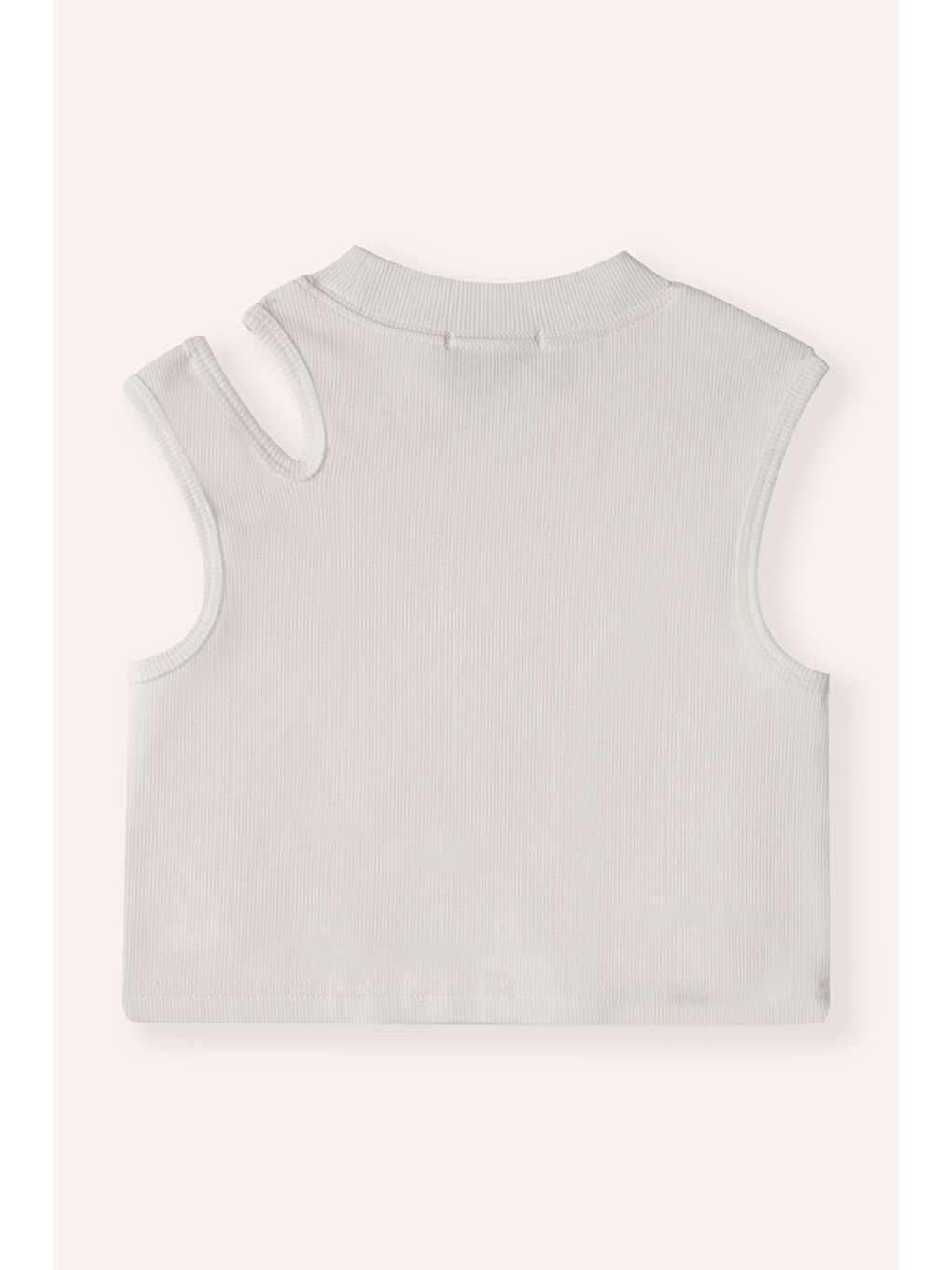 Kız Çocuk Omuz Detaylı Beyaz Atlet-1