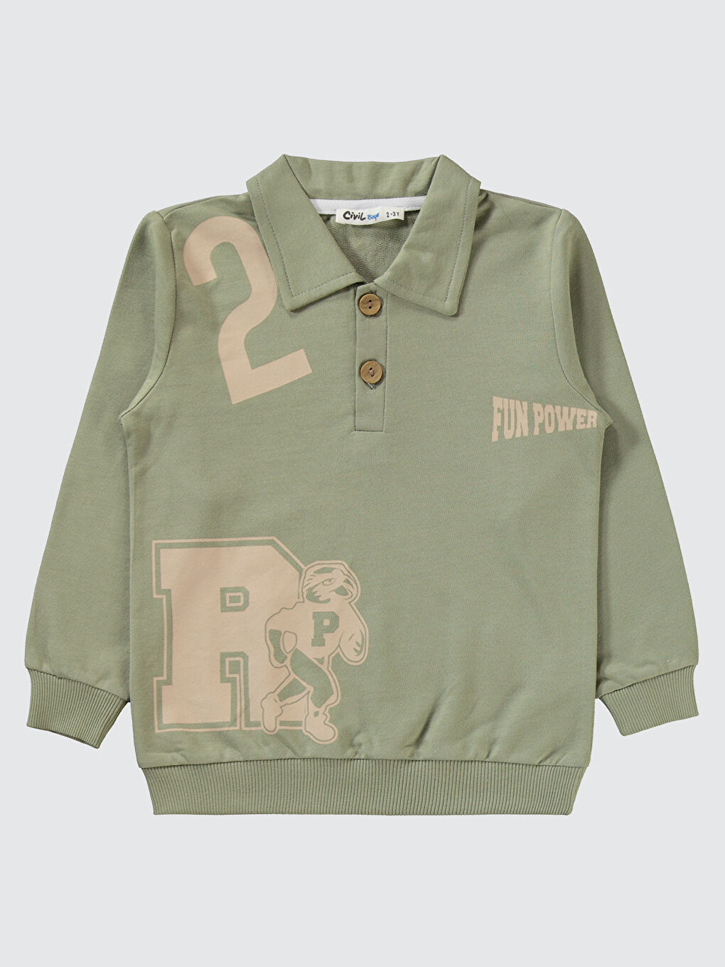 Erkek Çocuk Eşofman Takımı 2-5 Yaş Haki-2