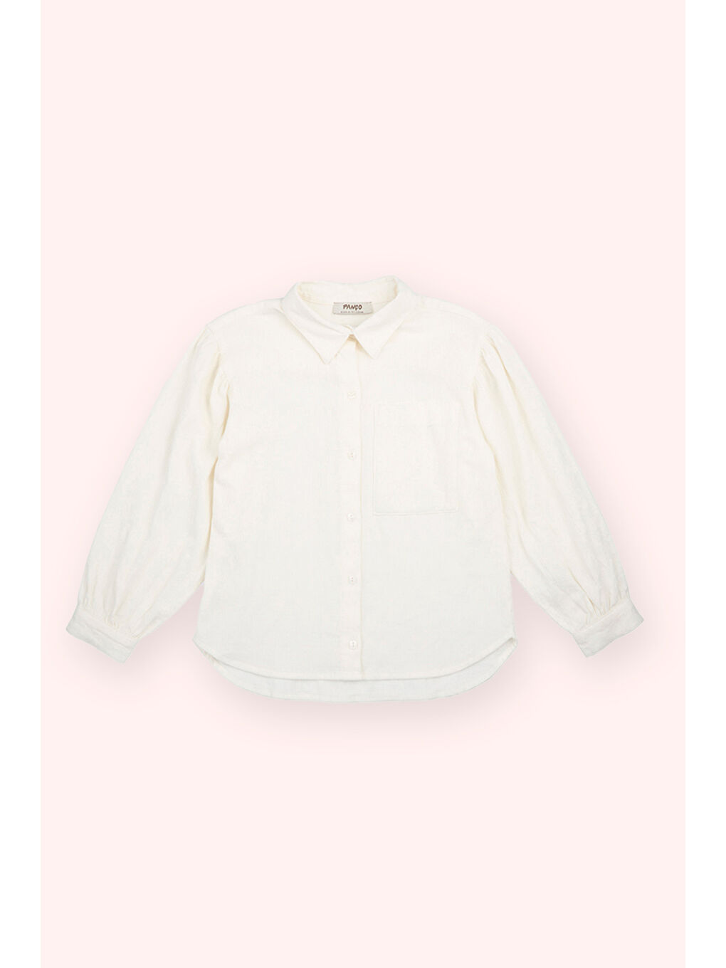 Kız Çocuk Ekru Gömlek