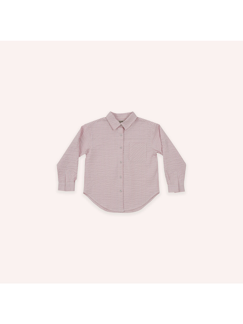 Kız Çocuk Pembe Düğme Detaylı Gömlek