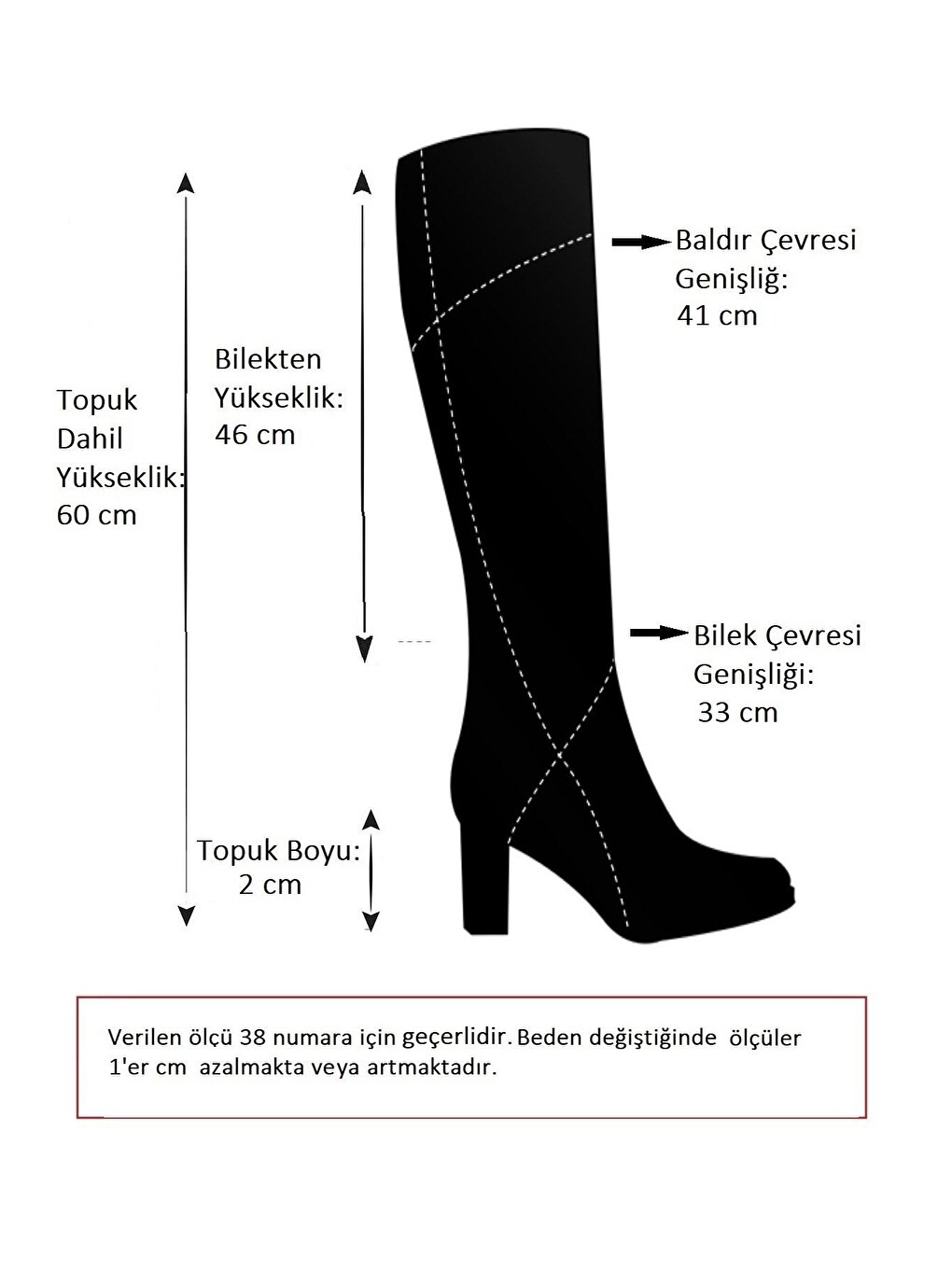 Beyaz Kadın Çizme 8248025909-4
