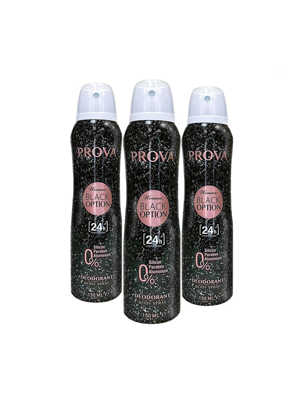 Prova Karışık Black Option Kadın Deodorant 150 ml 3 Adet